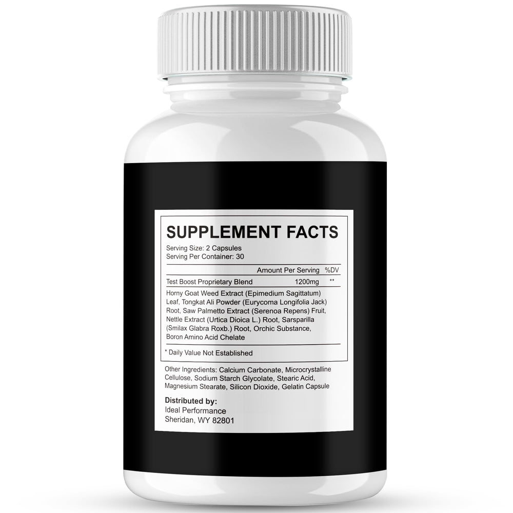 IDEAL PERFORMANCE Iron Horse capsules against white background