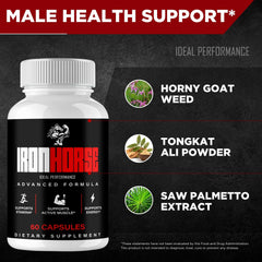 IDEAL PERFORMANCE Iron Horse nutrition facts label emphasizes ingredient transparency