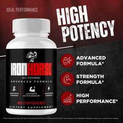 IDEAL PERFORMANCE Iron Horse bottle with pour illustrating easy daily use