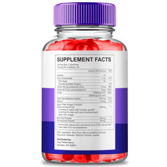 IDEAL PERFORMANCE Jump Keto Gummies label close-up with natural ingredients.