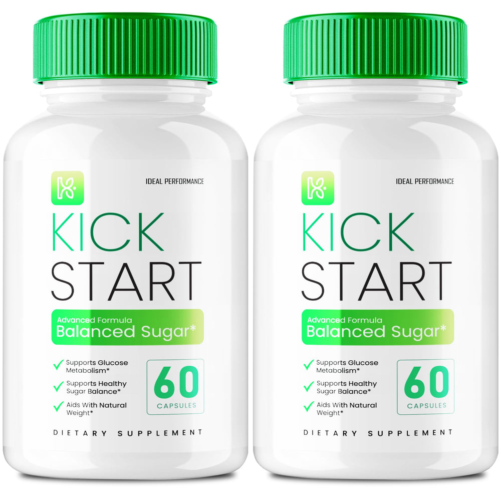 IDEAL PERFORMANCE Kick Start bottle label highlighting balanced sugar support