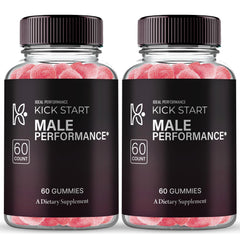 IDEAL PERFORMANCE KickStart Gummies bottle front view for daily wellness with natural ingredients