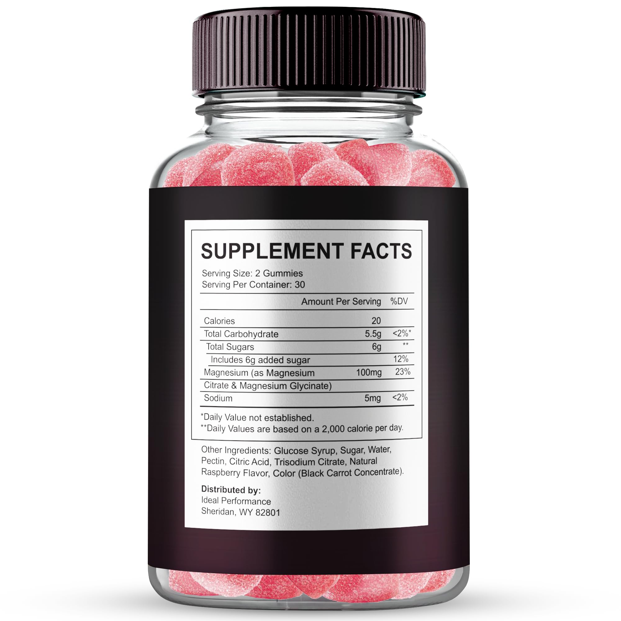IDEAL PERFORMANCE KickStart Gummies close-up of label and cap for natural strength options