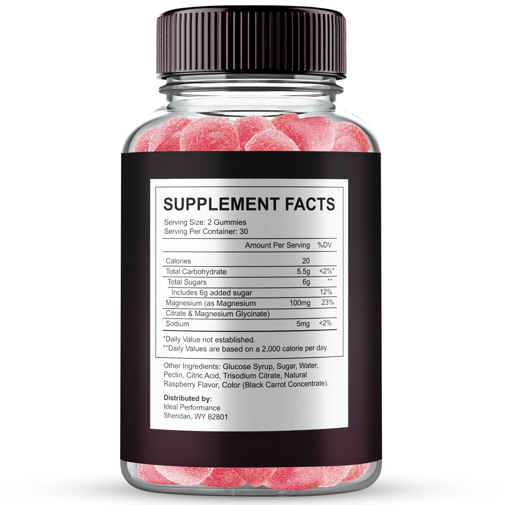 IDEAL PERFORMANCE KickStart Gummies close-up of label and cap for natural strength options