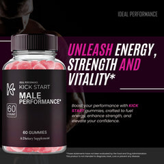 IDEAL PERFORMANCE KickStart Gummies on gym bag shelf before training sessions