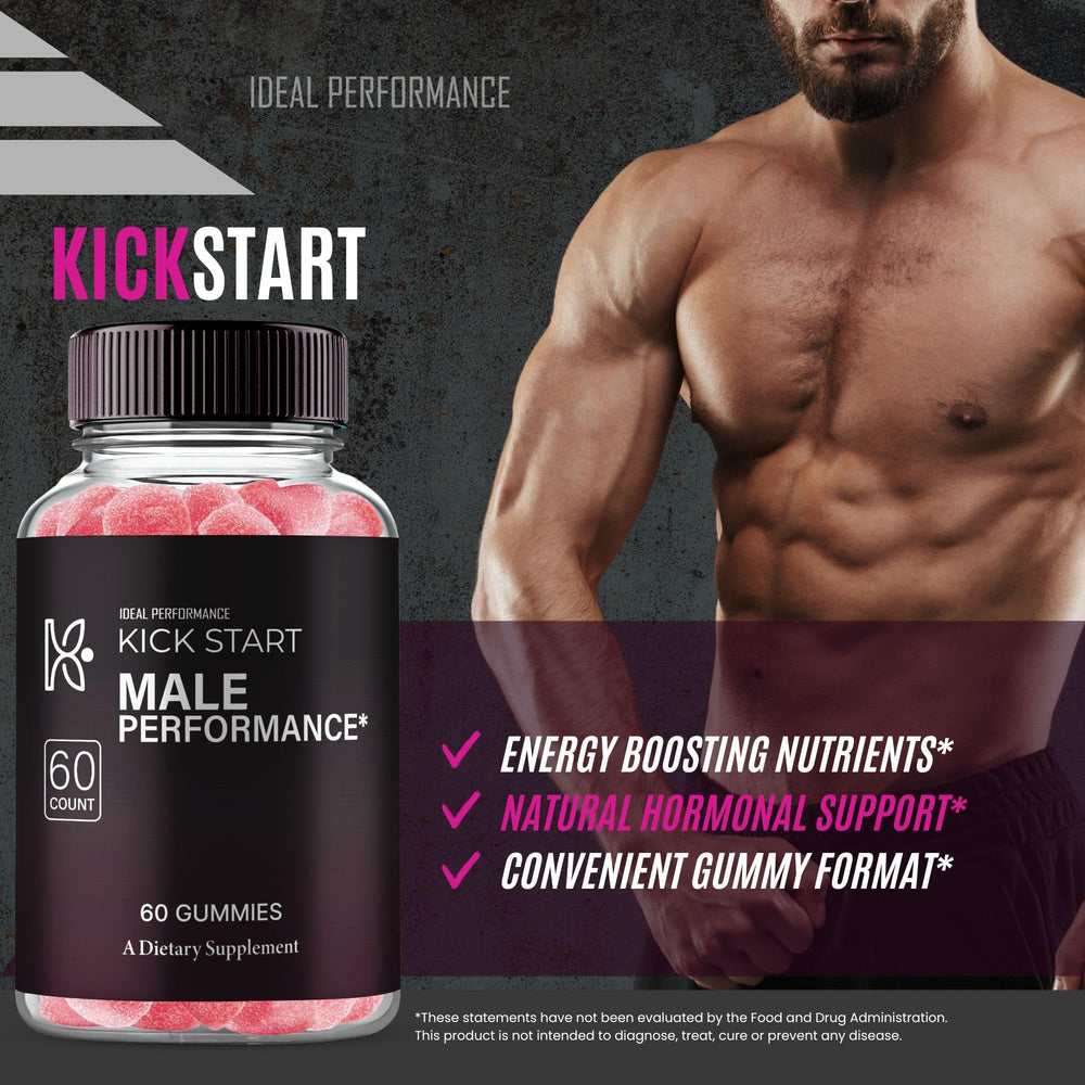 IDEAL PERFORMANCE KickStart Gummies packaging shows 2-pack value