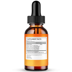 IDEAL PERFORMANCE LipoForme Drops bottle back with ingredients and usage guidance.