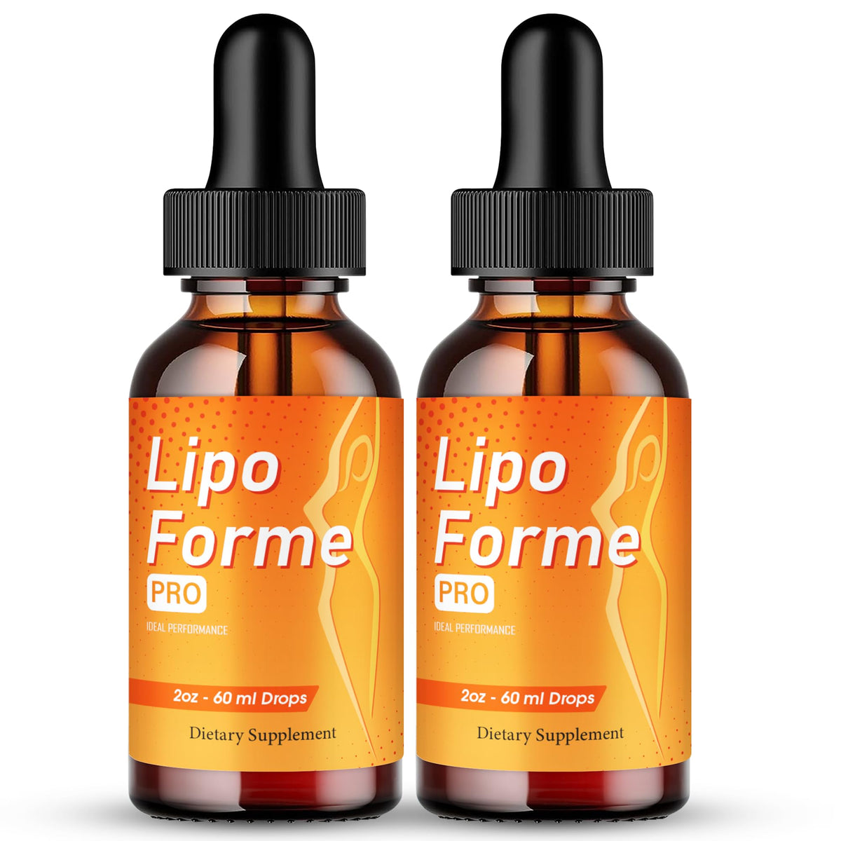 IDEAL PERFORMANCE LipoForme Drops bottle front showing keto-friendly energy support.