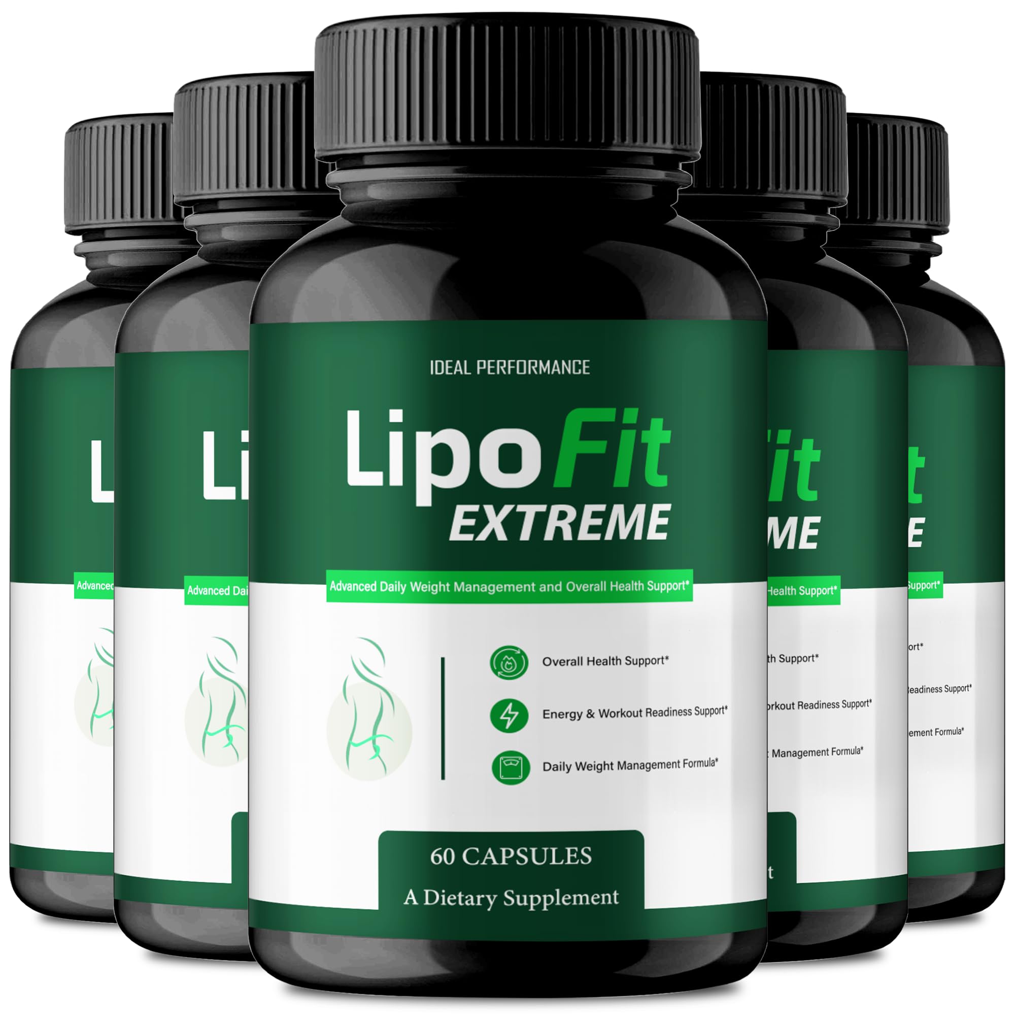 IDEAL PERFORMANCE Lipofit Capsules bottle shown for active daily use