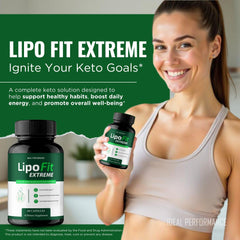 IDEAL PERFORMANCE Lipofit Capsules close-up label reveals clean, all-natural ingredients
