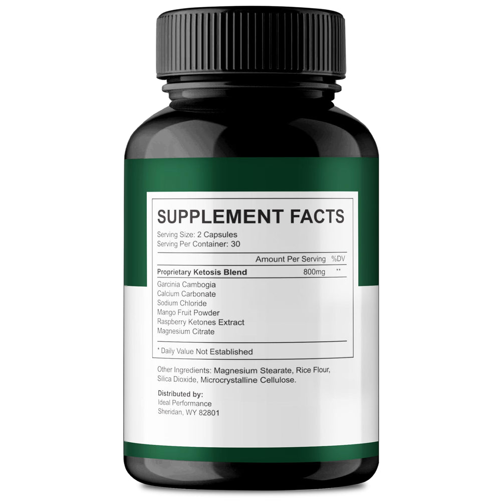 IDEAL PERFORMANCE Lipofit Capsules front label highlighting keto-friendly support