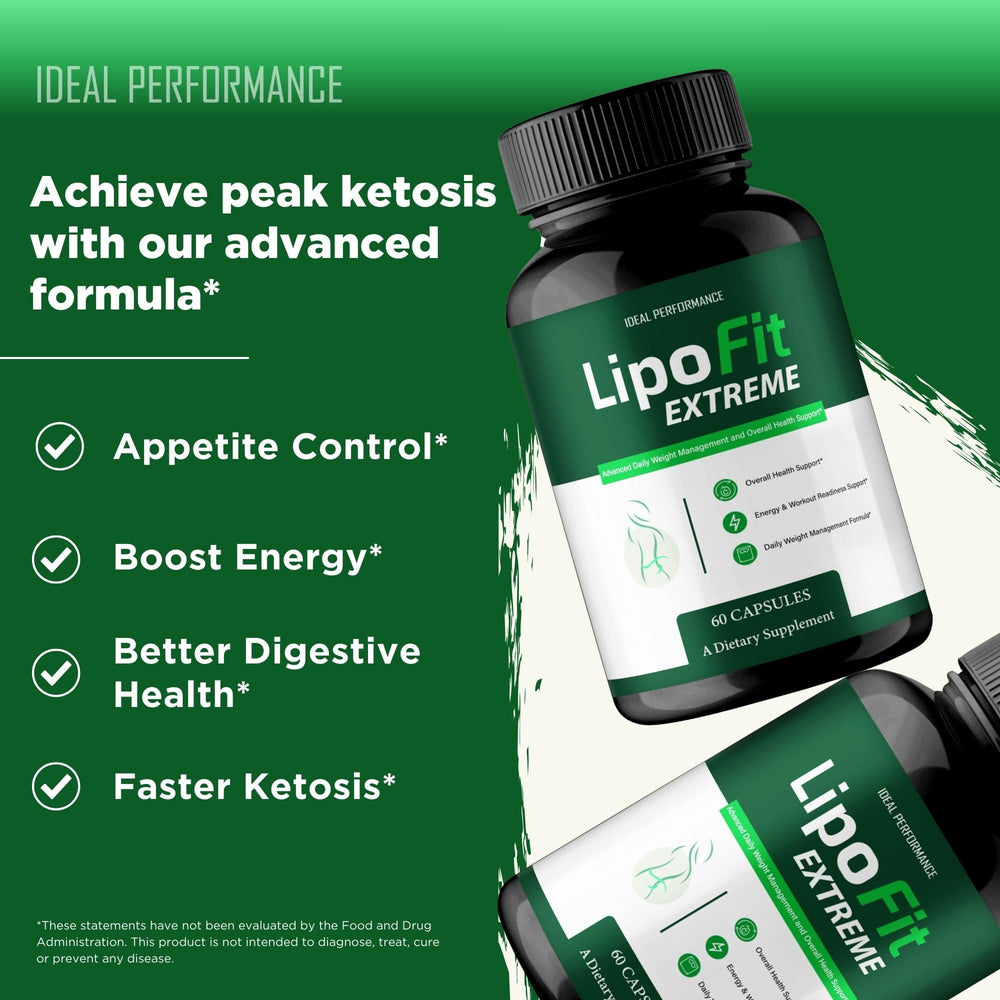 IDEAL PERFORMANCE Lipofit Capsules poured into palm demonstrates easy daily use