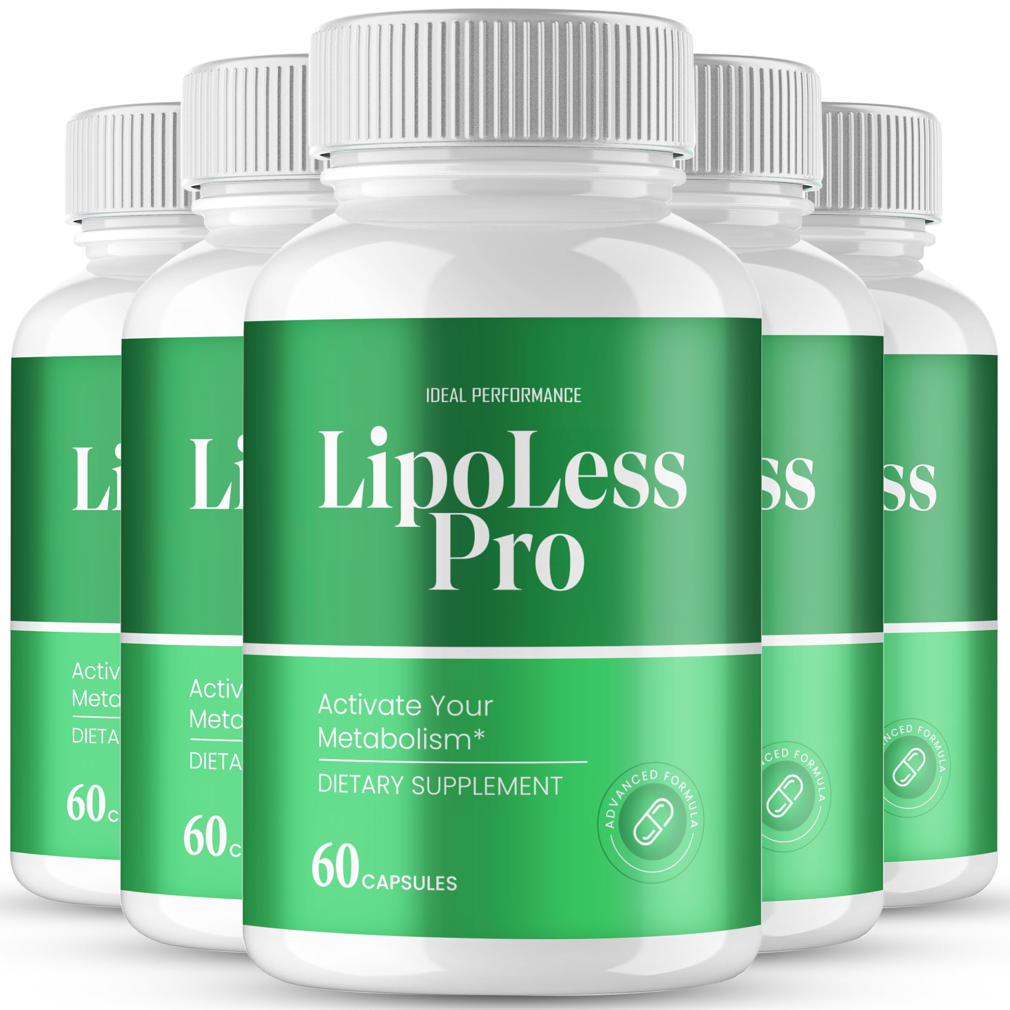 IDEAL PERFORMANCE Lipoless capsules bottle for an active daily routine.