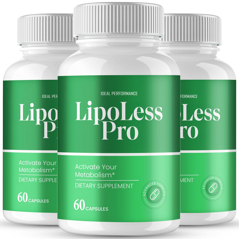 IDEAL PERFORMANCE Lipoless capsules pack front, ideal for an active lifestyle.