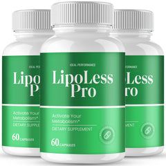 IDEAL PERFORMANCE Lipoless capsules pack front, ideal for an active lifestyle.