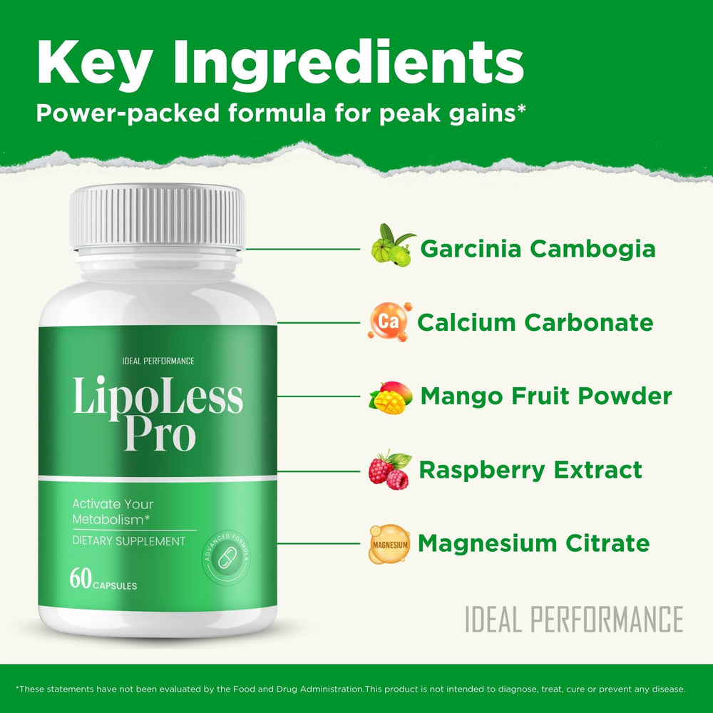 Lipoless capsules being poured from bottle into hand for easy dosing.