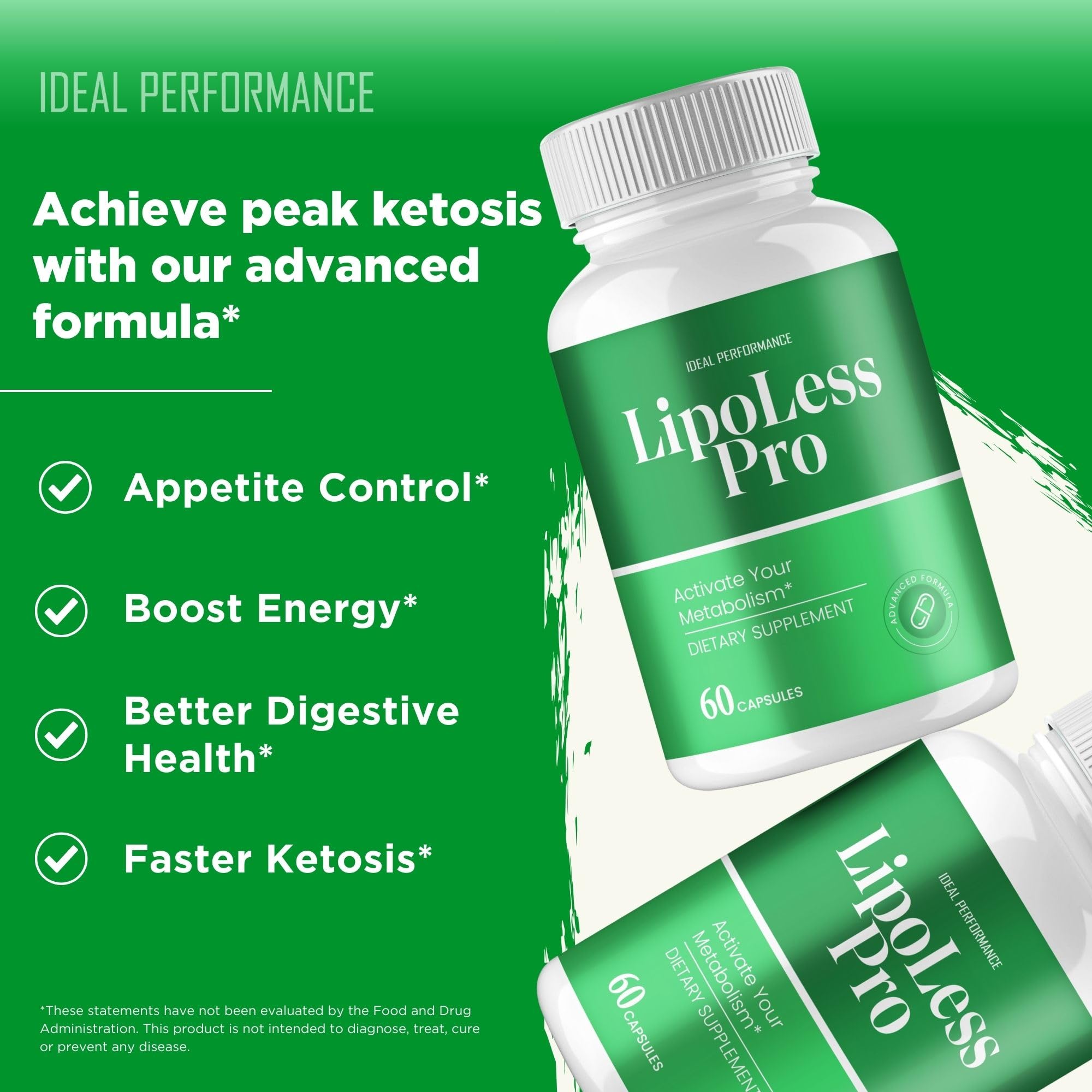 IDEAL PERFORMANCE Lipoless pour shot demonstrates easy dosing with no spills