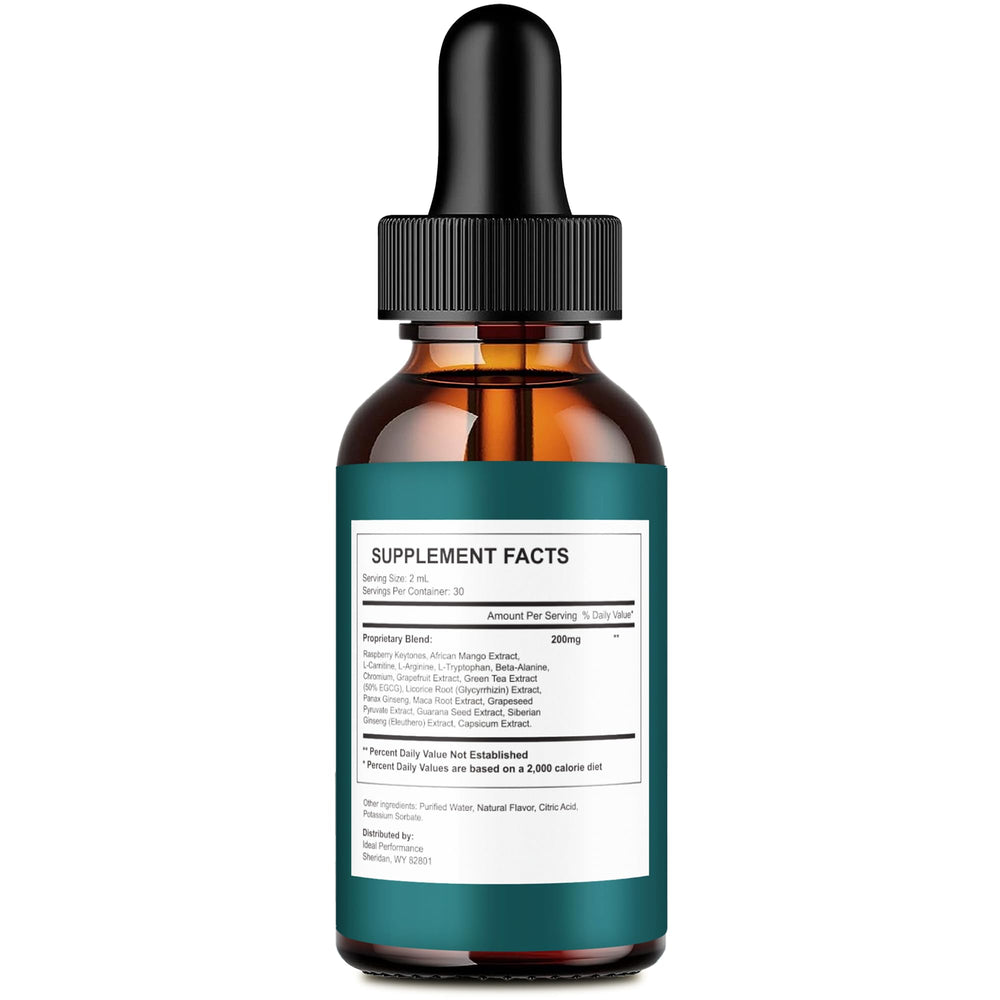 Lipowave Drops pour action demonstrates easy dosing for on-the-go.