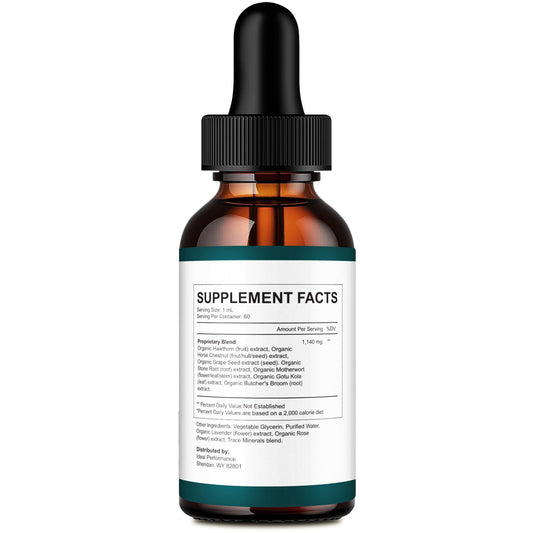 IDEAL PERFORMANCE Lung Restore Drops dropper releasing liquid for easy use.