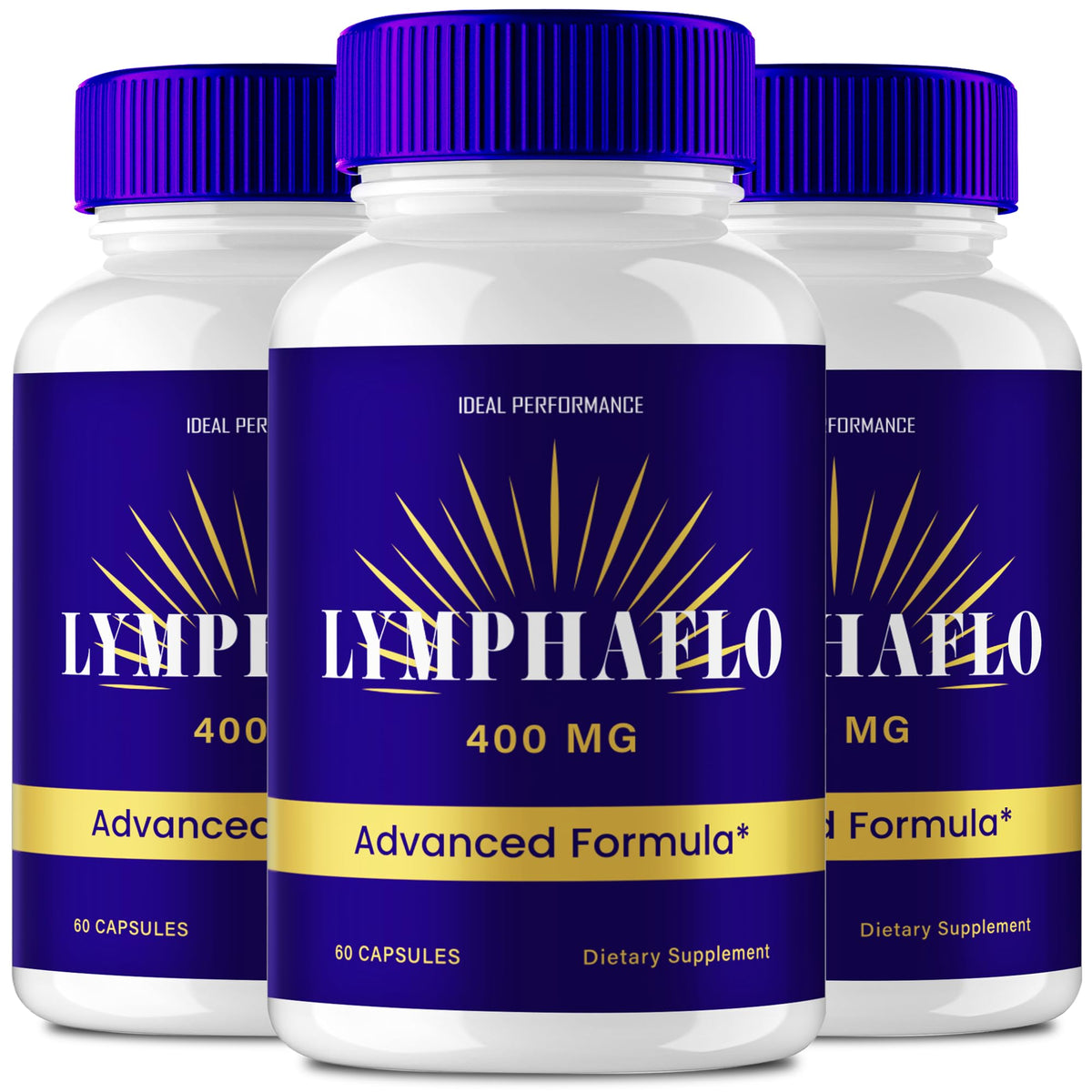IDEAL PERFORMANCE LymphaFlo bottle front view may support healthy circulation.