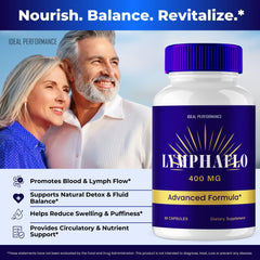 IDEAL PERFORMANCE LymphaFlo packaging box displayed for easy storage and routine use.