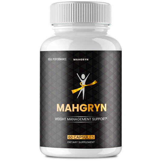 Ideal Performance Mahgryn capsules bottle with label, supporting daily energy for active routines.