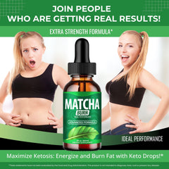 IDEAL PERFORMANCE Matcha Burn Drops packaging—keto-friendly choice for active lifestyles.