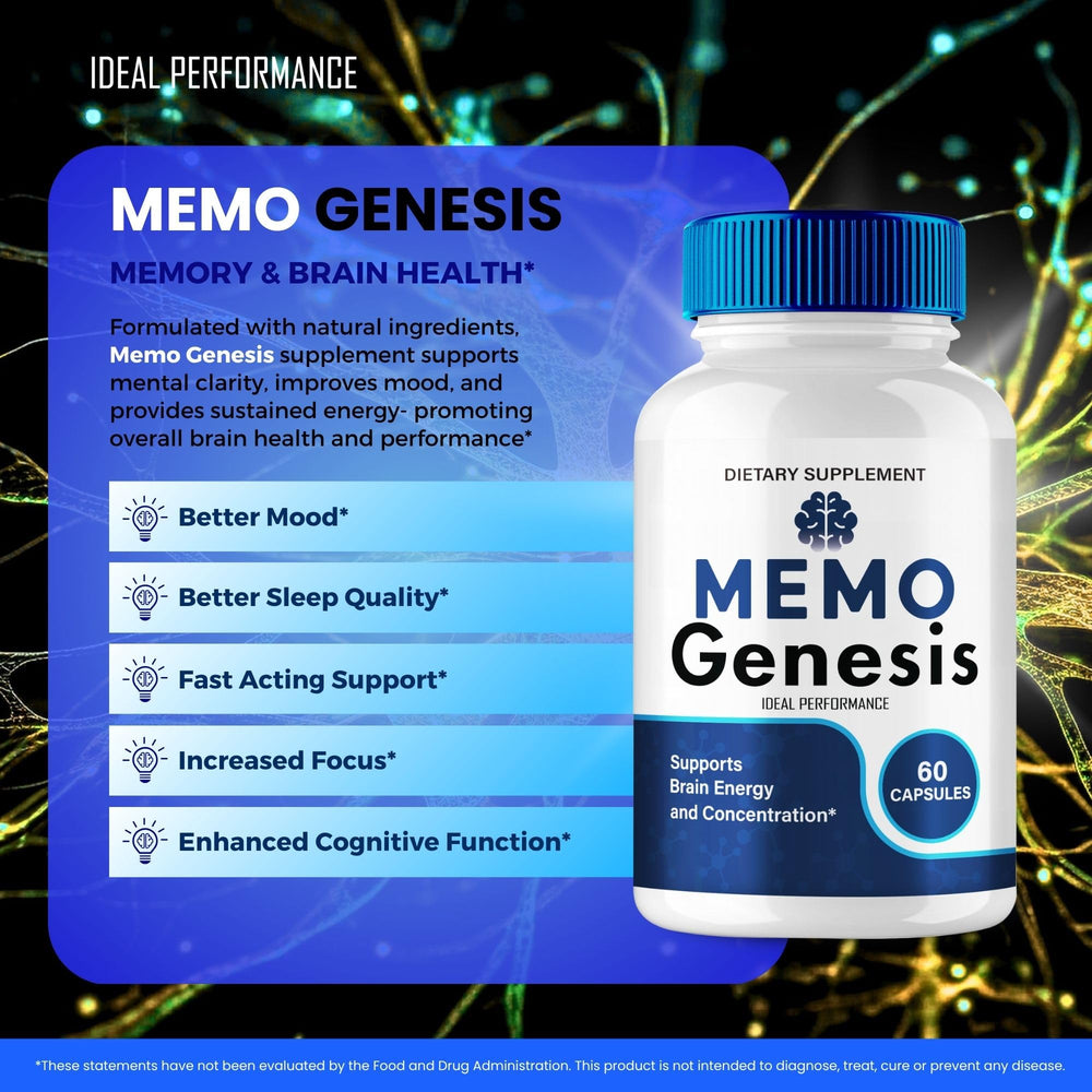 Memo Genesis packaging box shown for convenient routine