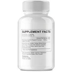 IDEAL PERFORMANCE Memopezil capsules closeup showing smooth coating for easy swallowing.