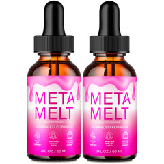IDEAL PERFORMANCE Meta Melt Drops bottle close-up showing keto liquid formula for active days.