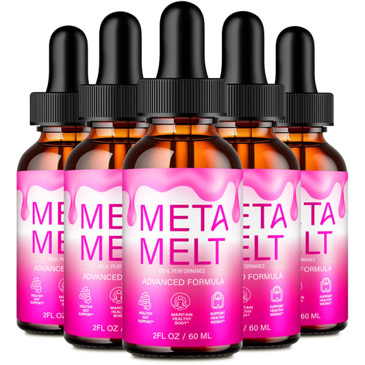 IDEAL PERFORMANCE Meta Melt Drops bottle front, premium keto supplement for active days.