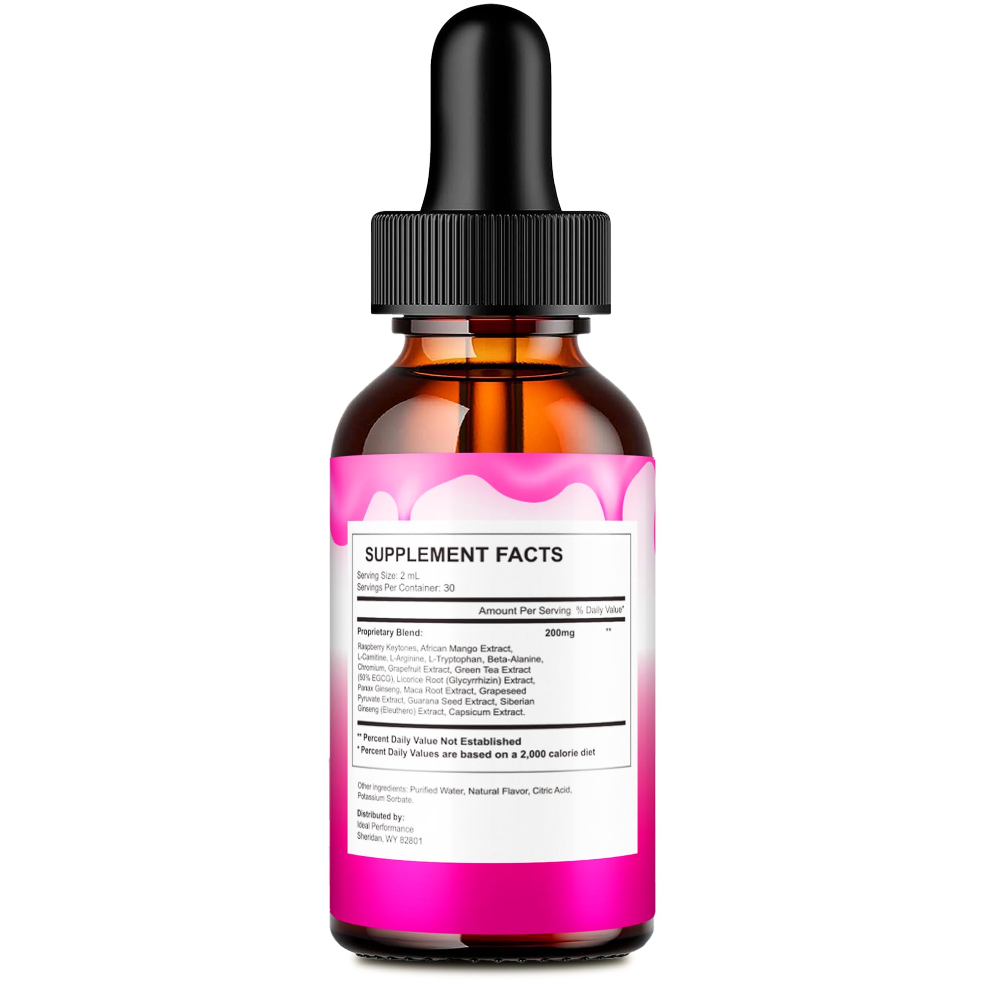 IDEAL PERFORMANCE Meta Melt Drops dropper in use for precise daily dosing during workouts.