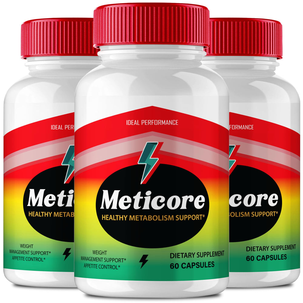 IDEAL PERFORMANCE Meticore Keto Capsules bottle shows a premium keto supplement for daily wellness