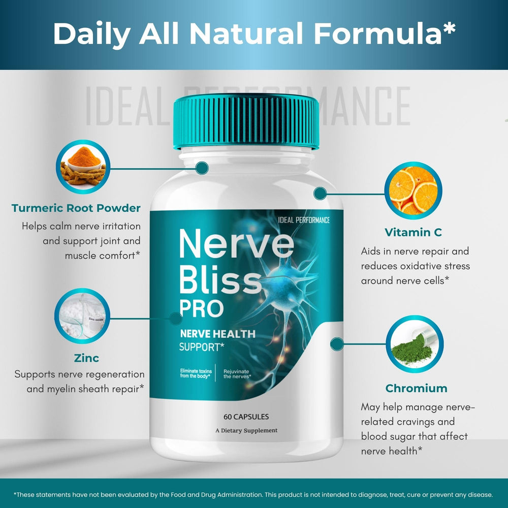 Person taking Nerve Bliss Pro capsules as part of daily routine