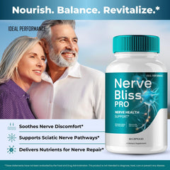 Soft pastel Nerve Bliss Pro capsules for convenient daily intake