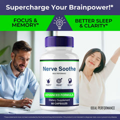 IDEAL PERFORMANCE Nerve Soothe Capsules dosage info on label for daily use.