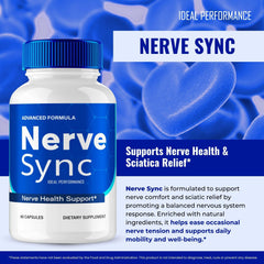 IDEAL PERFORMANCE Nerve Sync capsules closeup reveals smooth texture suitable for daily use