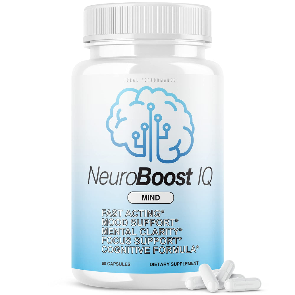 IDEAL PERFORMANCE Neuro Boost IQ bottle image showing capsules for daily focus support