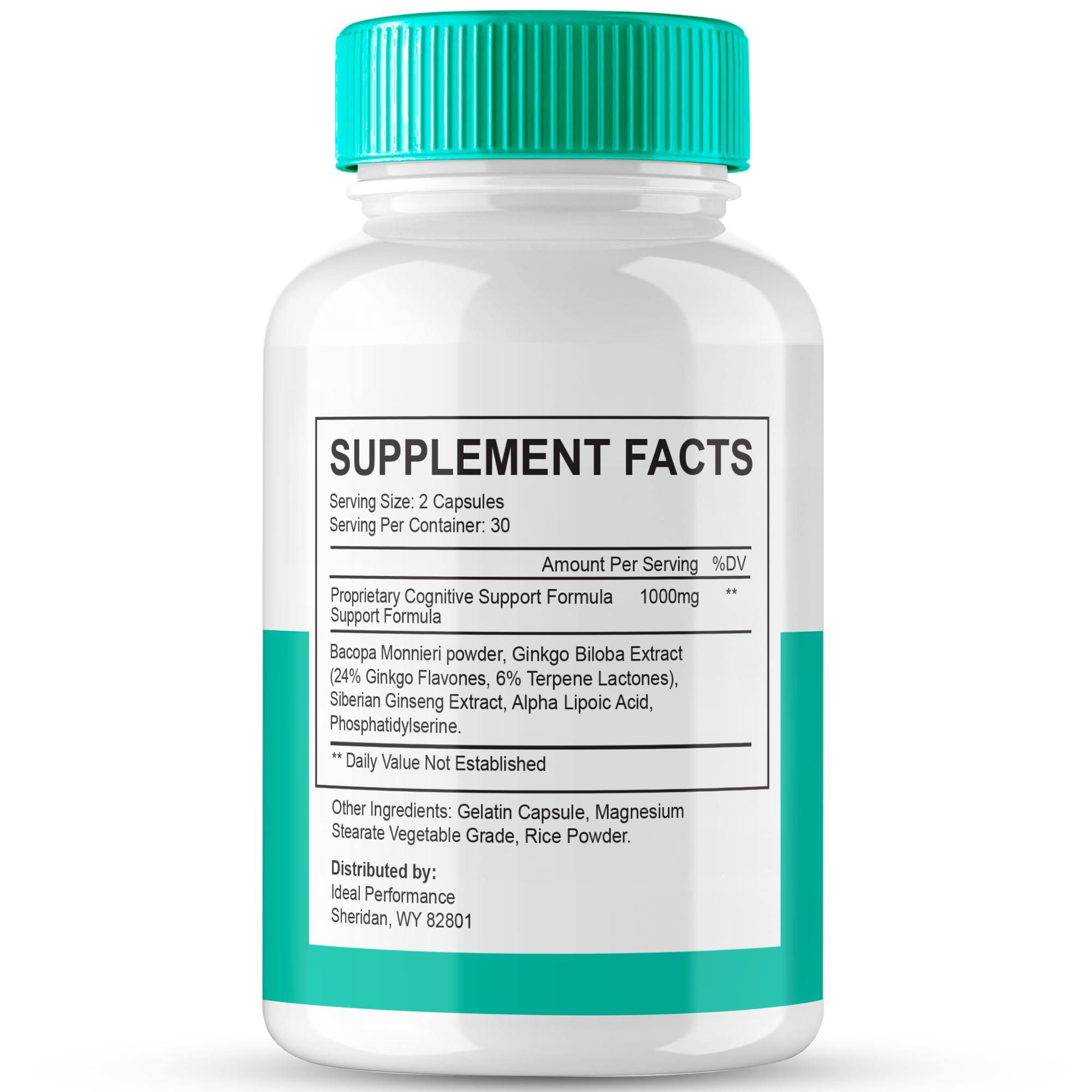 IDEAL PERFORMANCE Neuro Defender advanced formula capsules focused on daily mental clarity
