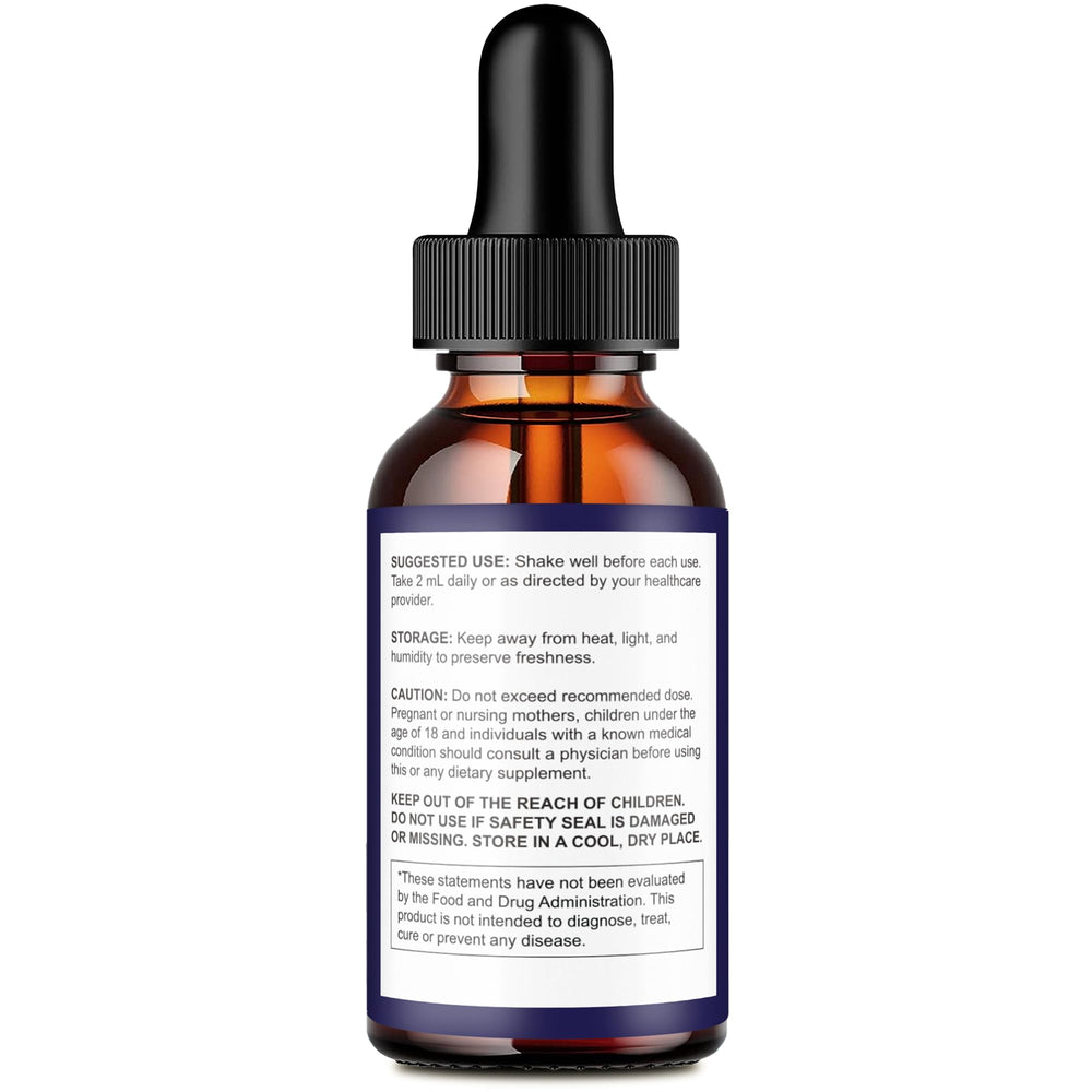 IDEAL PERFORMANCE Neurodyne Drops label close-up highlighting natural ingredients.
