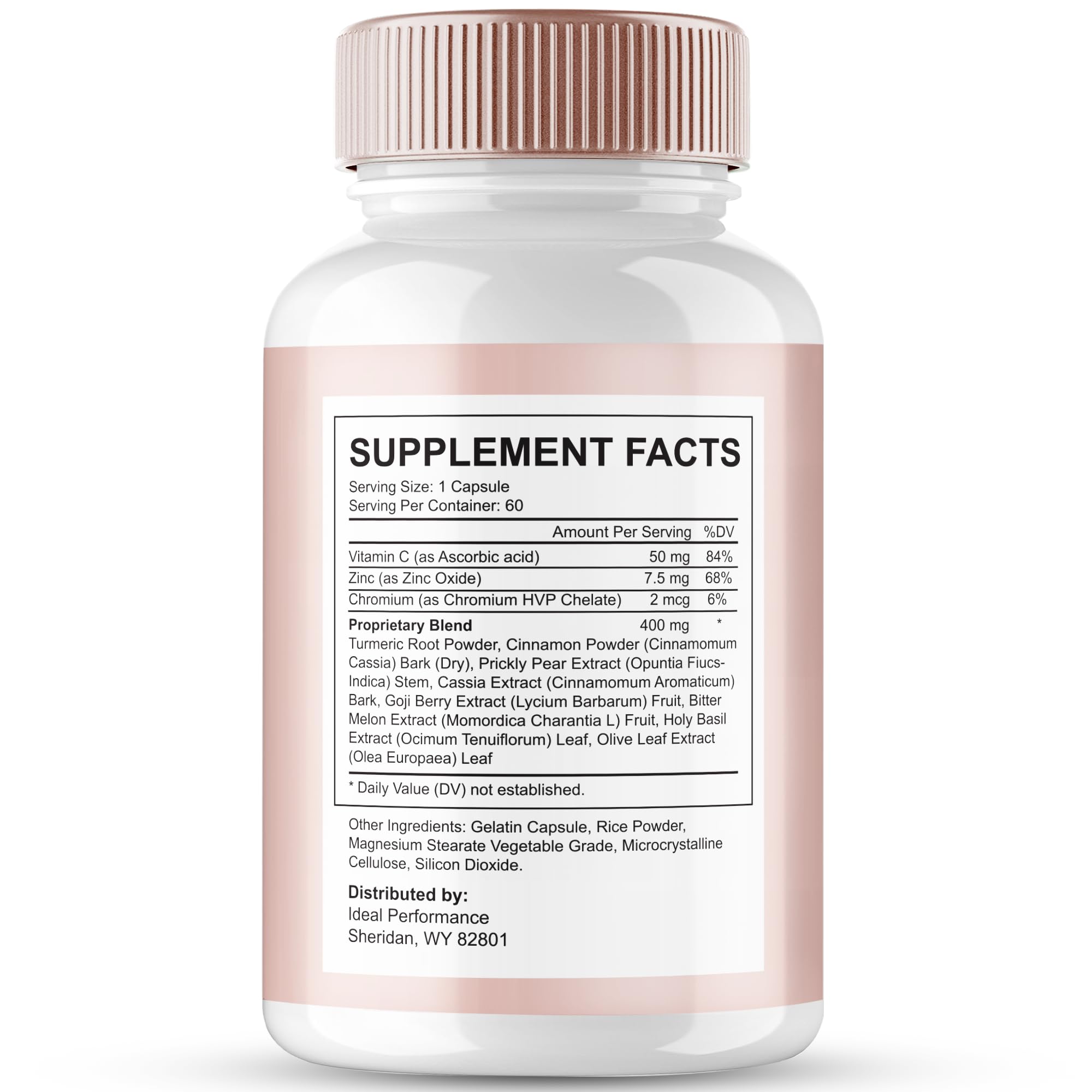 IDEAL PERFORMANCE New Era Protect label close-up shows ingredients and balance-oriented formulation