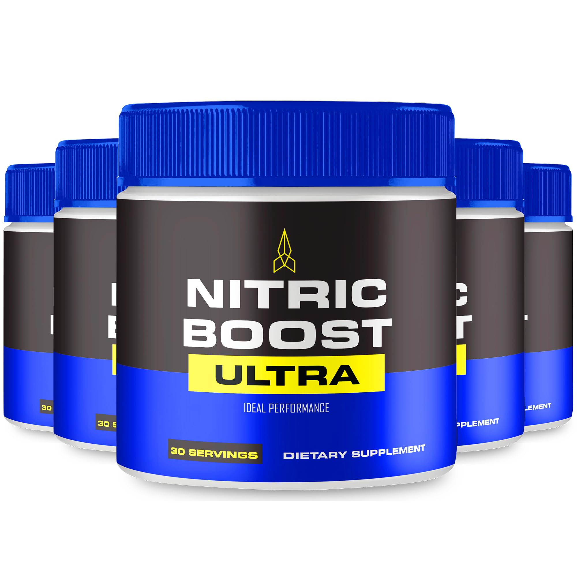 IDEAL PERFORMANCE Nitric Boost Ultra Powder tub ready for workout energizing routine