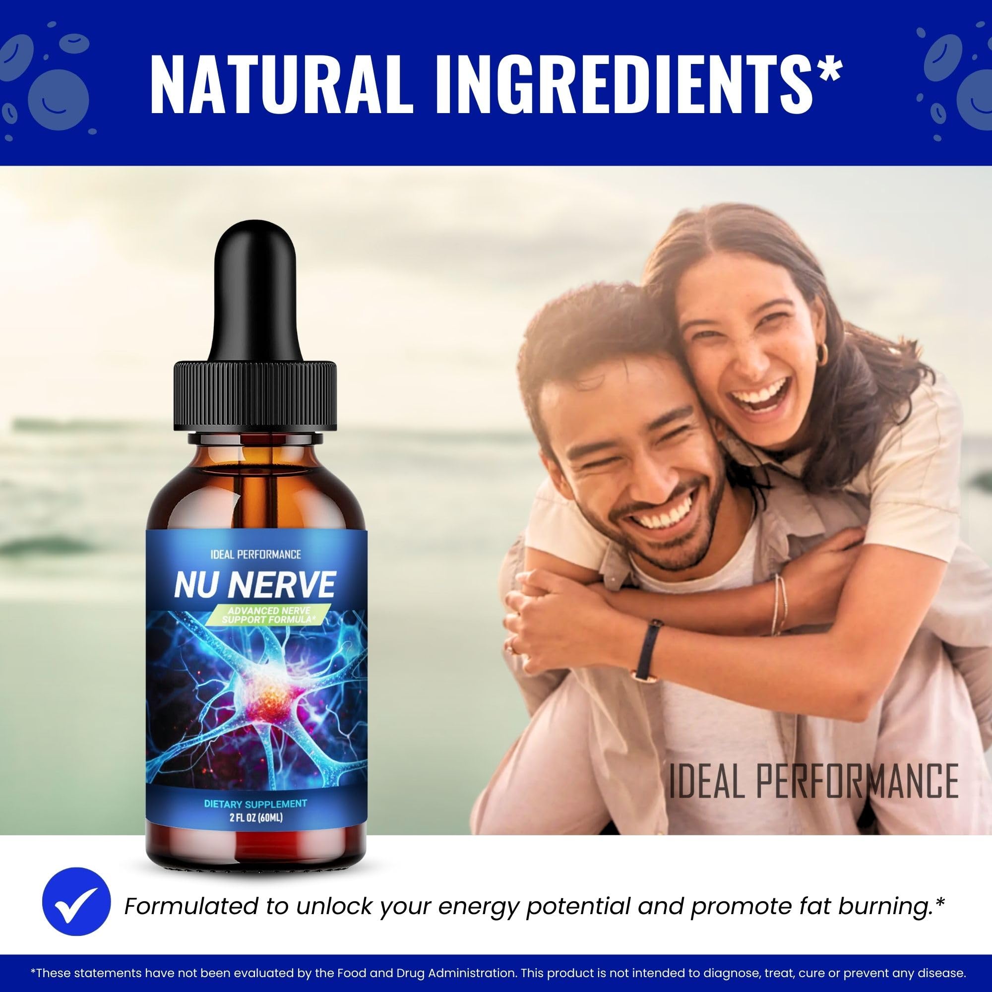 Hands use NuNerve drops in daily routine from IDEAL PERFORMANCE.