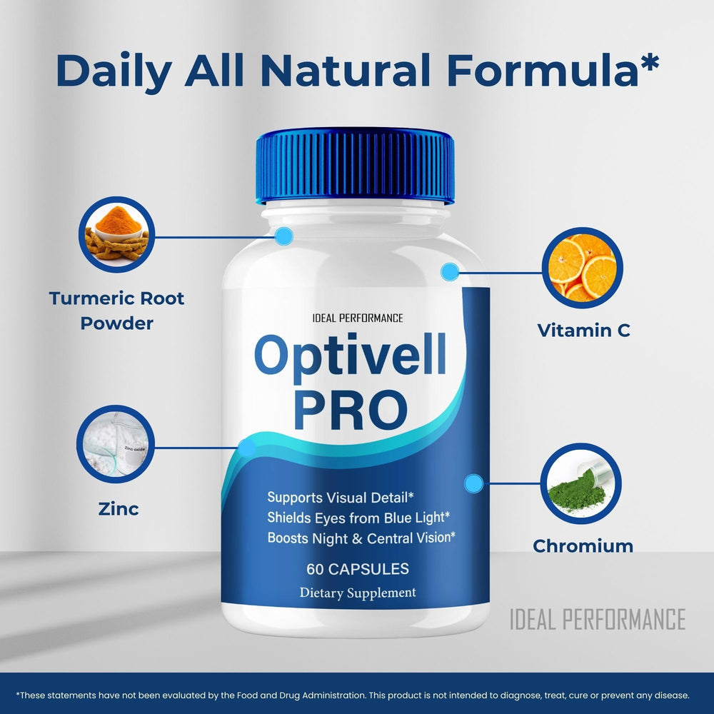 IDEAL PERFORMANCE Optivell 2-pack label showing value and potency.
