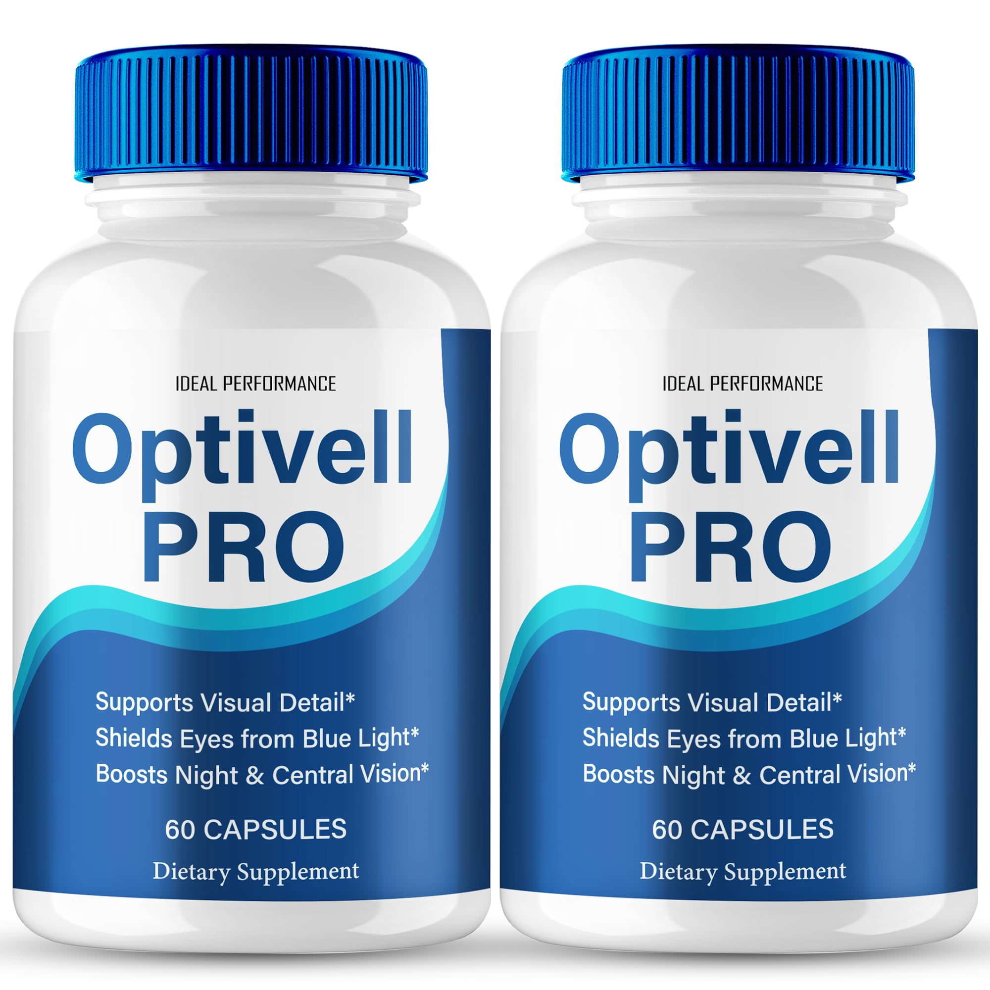 IDEAL PERFORMANCE Optivell Eye Capsules bottle for daily visual wellness support.