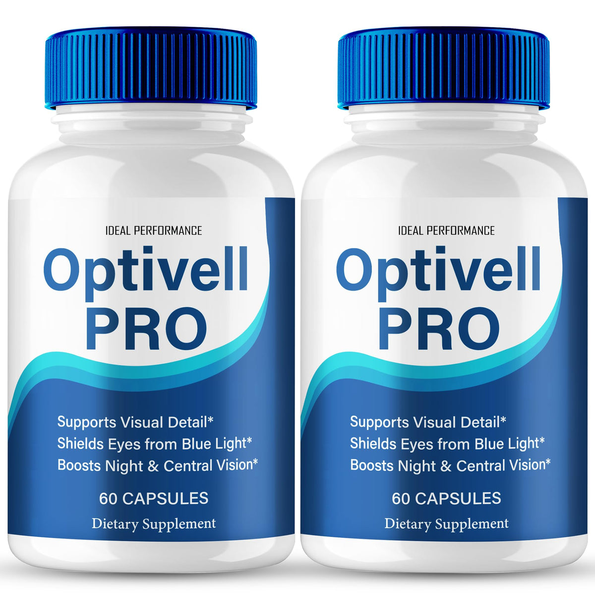 IDEAL PERFORMANCE Optivell Eye Capsules bottle for daily visual wellness support.