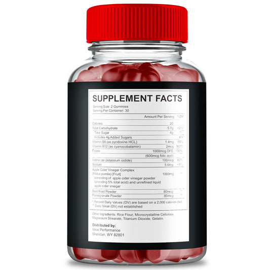 IDEAL PERFORMANCE Oxvia jar closeup highlights gummy texture and chew-friendly daily use.