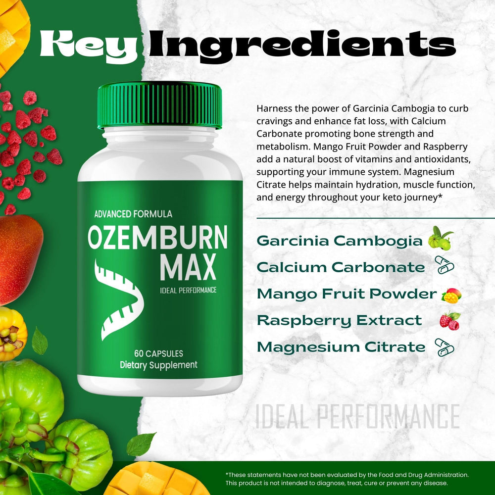 IDEAL PERFORMANCE OzemBurn Max packaging shot showcasing 2-pack value