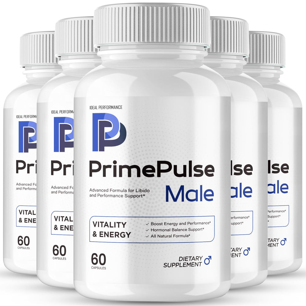 IDEAL PERFORMANCE Prime Pulse capsules in bottle for easy daily use.